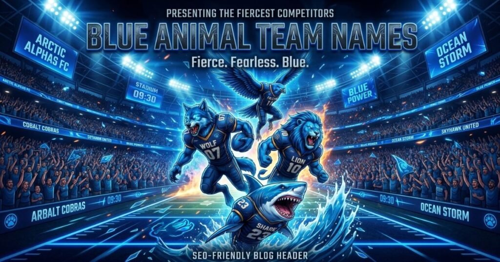 Blue Animal Team Names