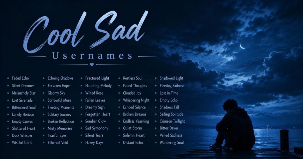 Cool Sad Usernames