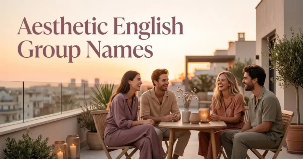 Aesthetic English Group Names