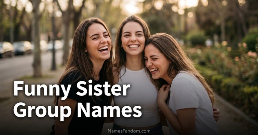 funny sister group name ideas for a group chat