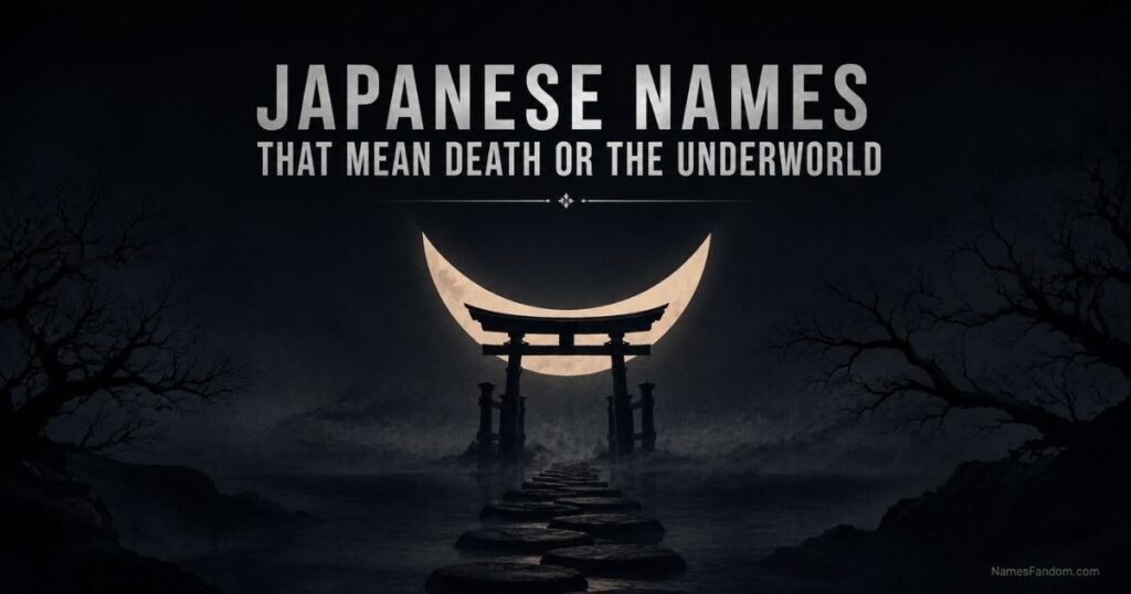 japanese names that mean death or darkness