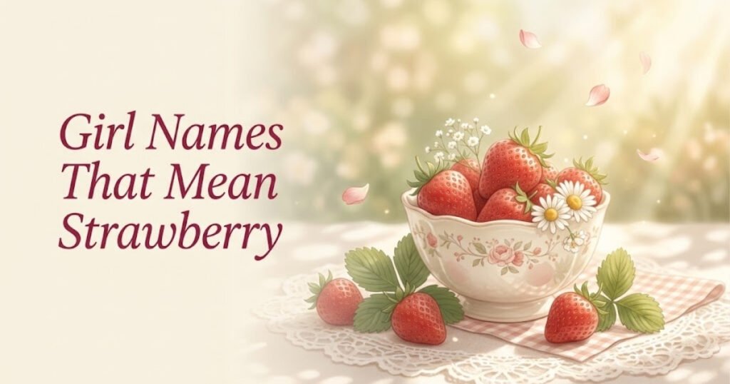 Girl Names That Mean Strawberry