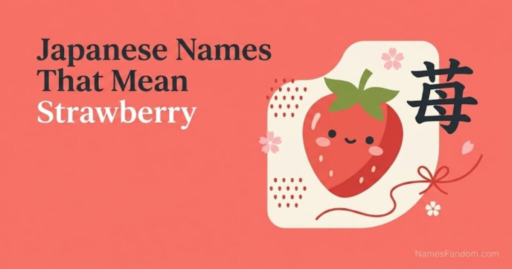 Japanese Names That Mean Strawberry
