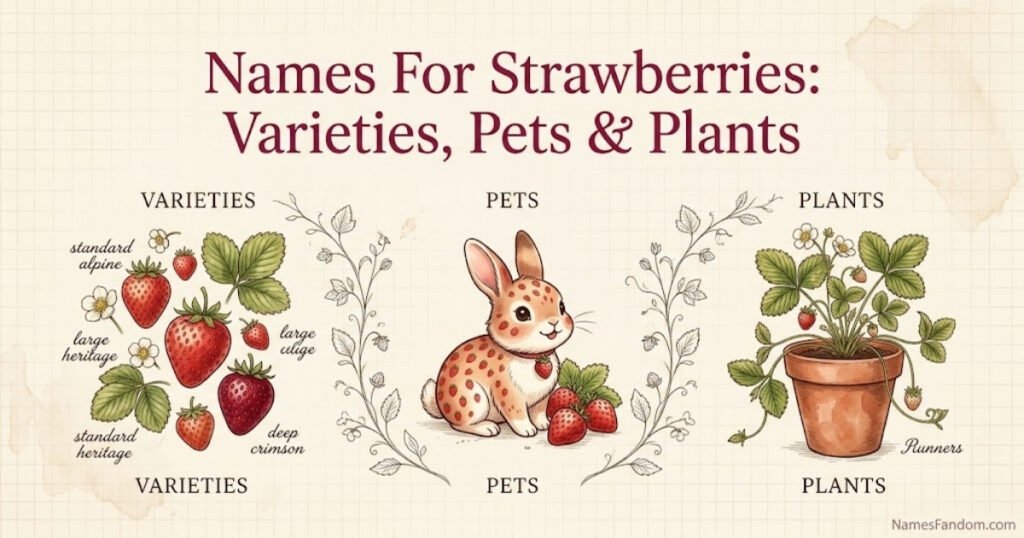 Names For Strawberries Varieties, Pets & Plants