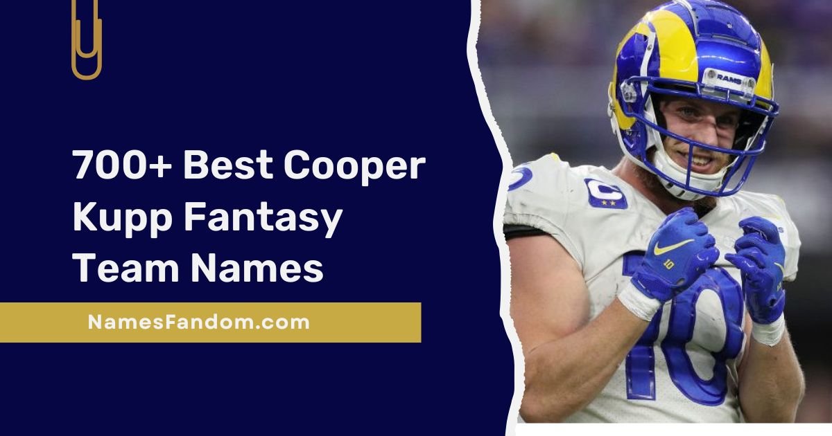 Cooper Kupp Fantasy Team Names