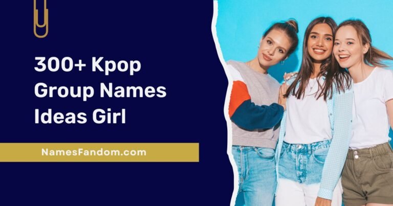 Kpop Group Names Ideas Girl