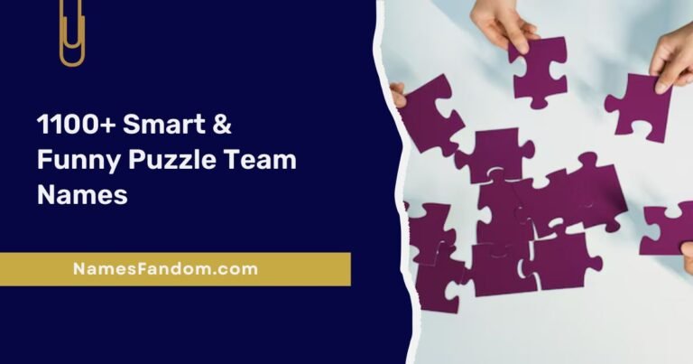 Puzzle Team Names