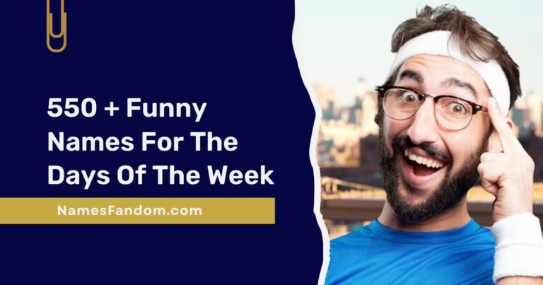 funny names for the days of the week