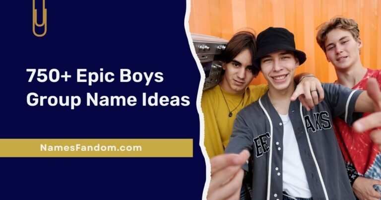 Boys Group Name