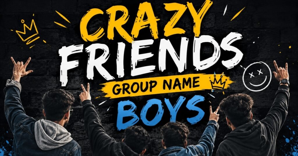 Crazy Friends Group Name Boys