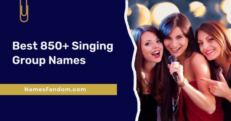 Singing Group Names
