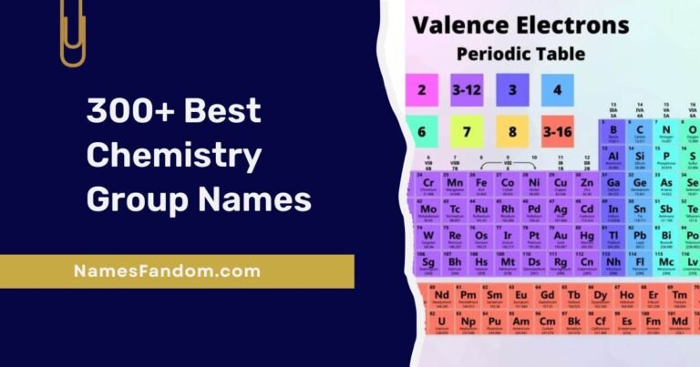 Chemistry Group Names