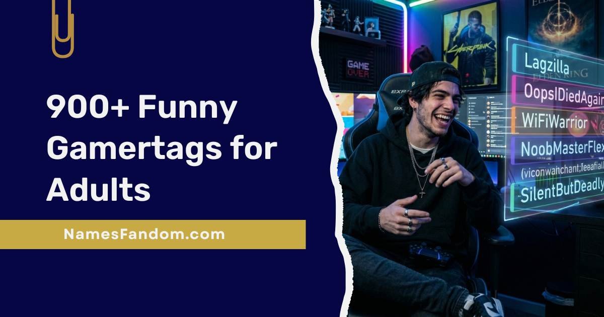 Funny Gamertags for Adults