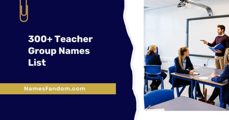 Teacher Group Names