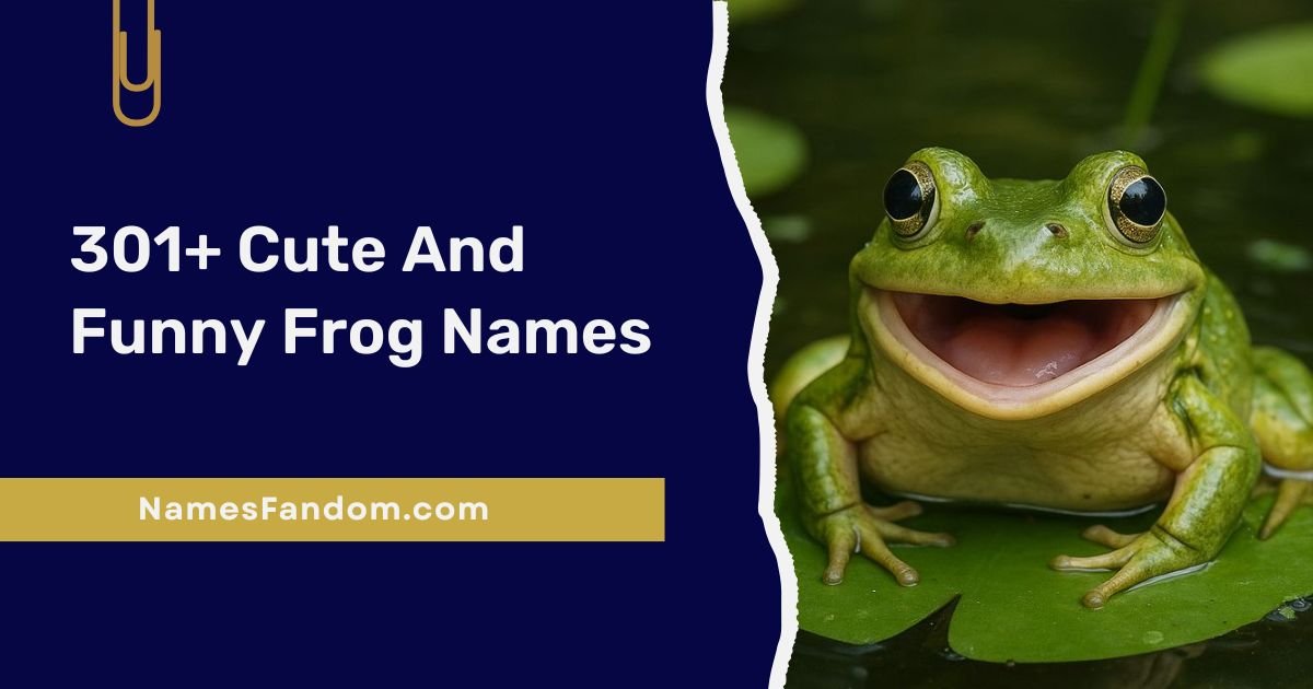 Cute And Funny Frog Names