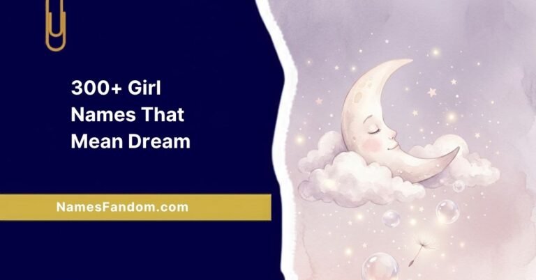 Girl Names That Mean Dream