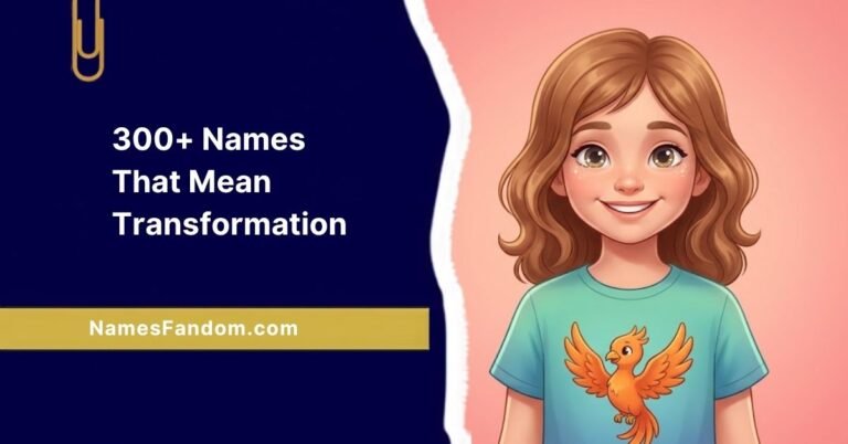 Names That Mean Transformation
